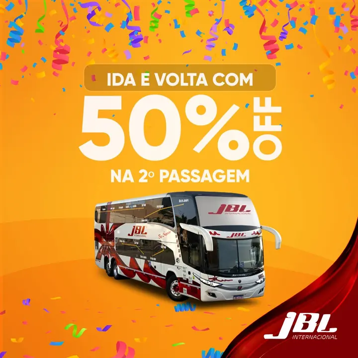 Social media: promoção de passagem para JBL Internacional