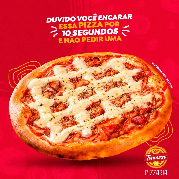 Social media para Pizzaria Tomazzo