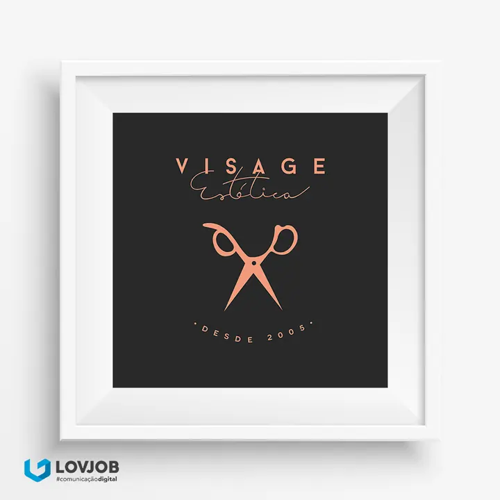 Logotipo e manual de identidade para Visage Estética
